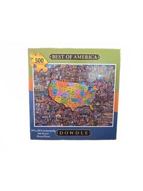 Dowdle Best of America 500 Pc USA Map Puzzle